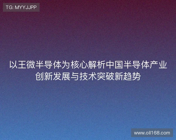 以王微半导体为核心解析中国半导体产业创新发展与技术突破新趋势 以王微半导体为核心解析中国半导体产业创新发展与技术突破新趋势